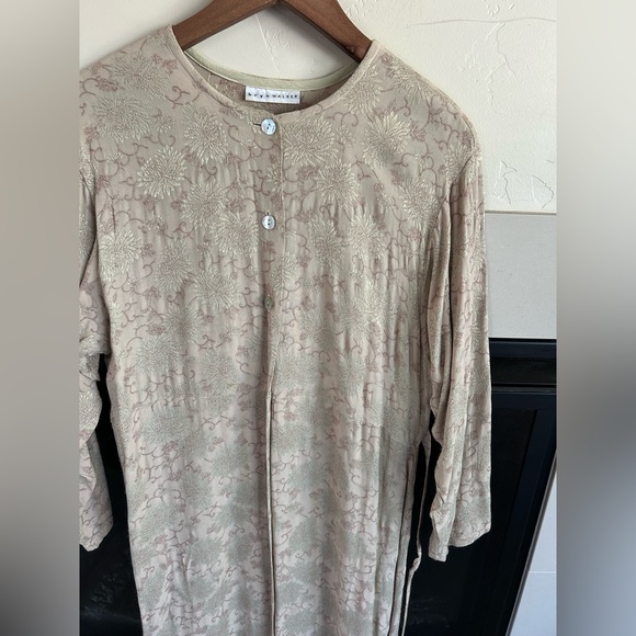 Bryn Walker button front Maxi Dress S embroidered USA boho prairie lagenlook - Picture 8 of 16